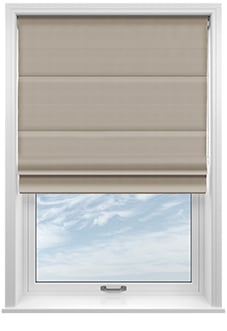 Akoya Faux Silk, Lustre Tarnished Grey - Motorised Roman Blind